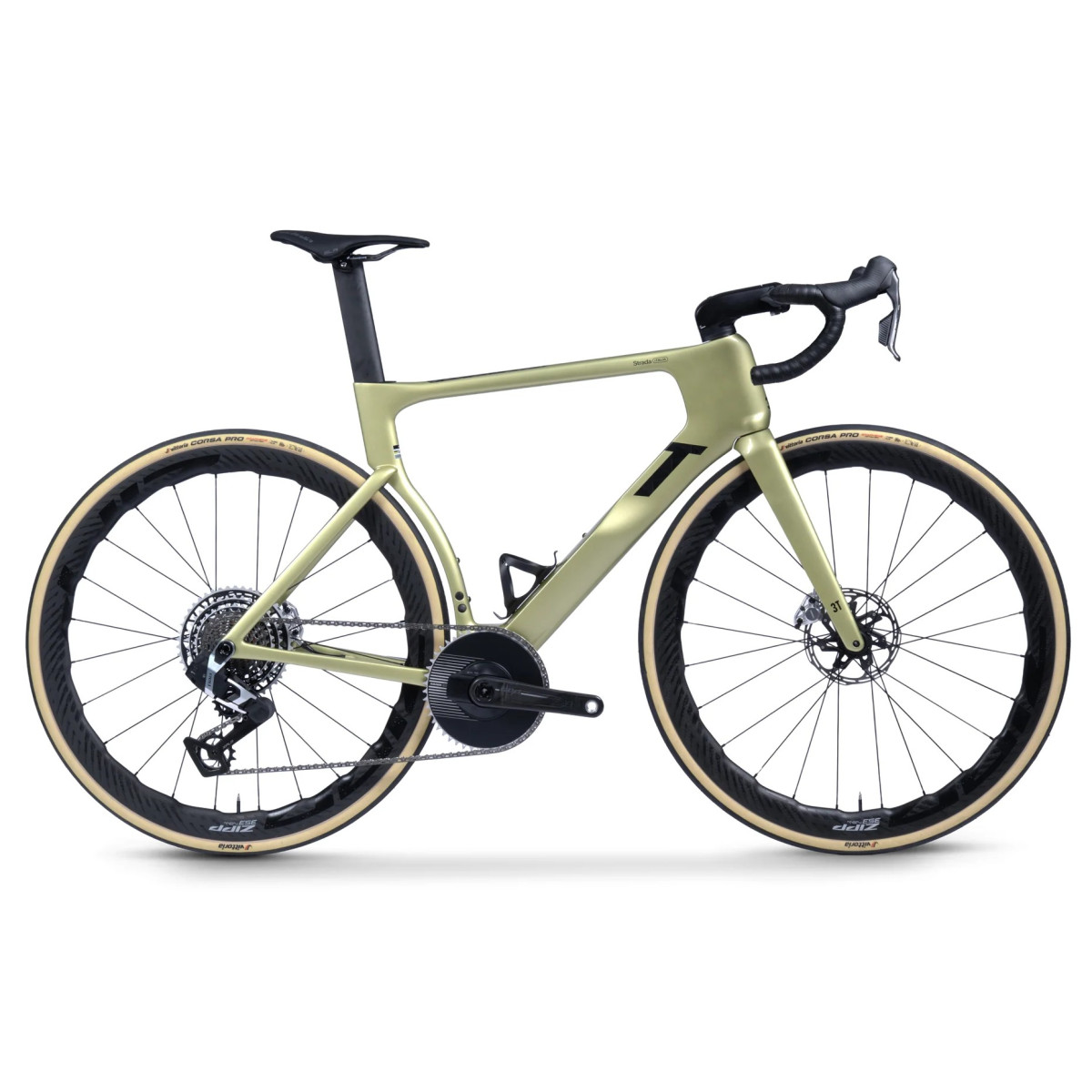 3T Strada Italia plento dviratis | SRAM Red XPLR PM AXS 1x13 | Zipp 353 NSW | Oro