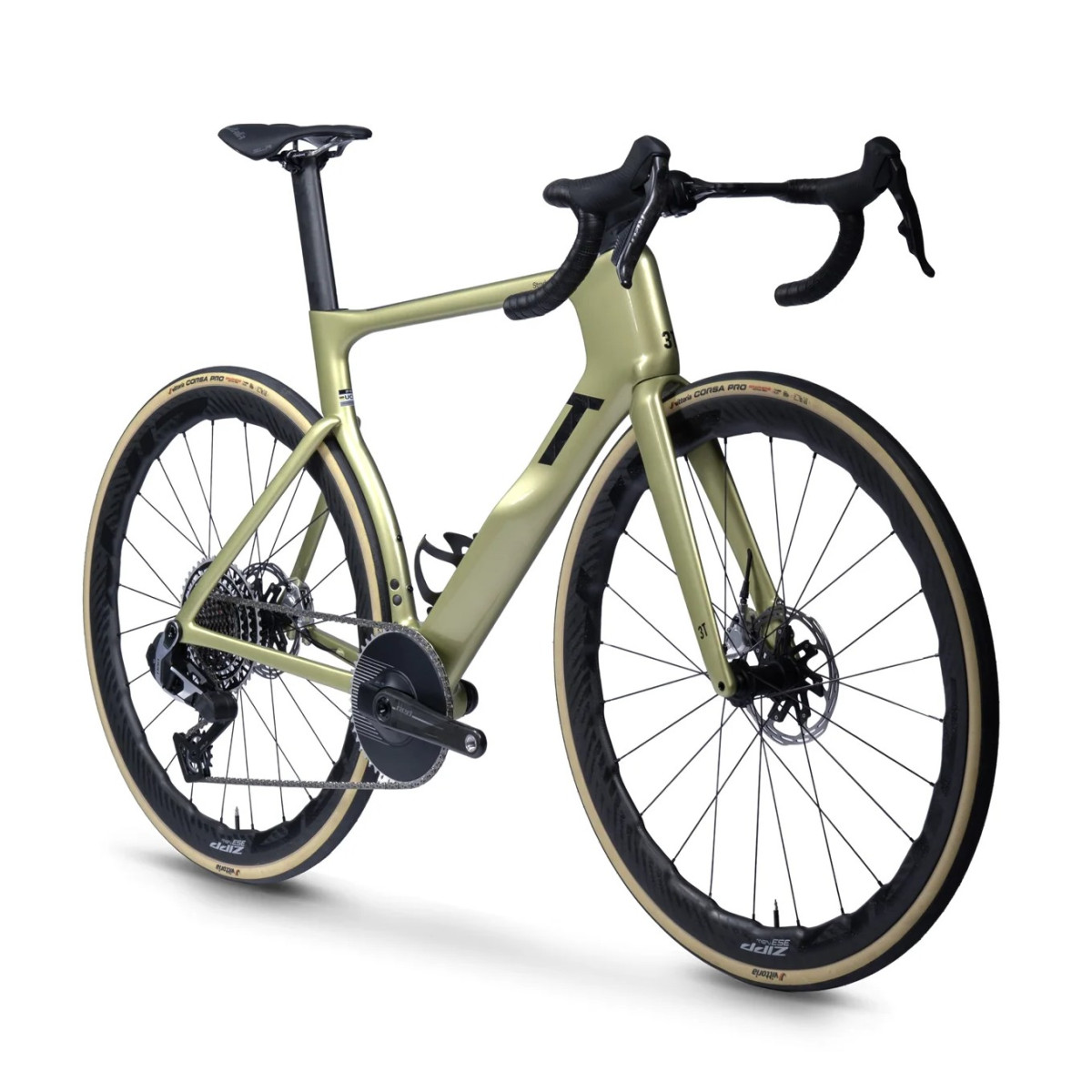 3T Strada Italia plento dviratis | SRAM Red XPLR PM AXS 1x13 | Zipp 353 NSW | Oro