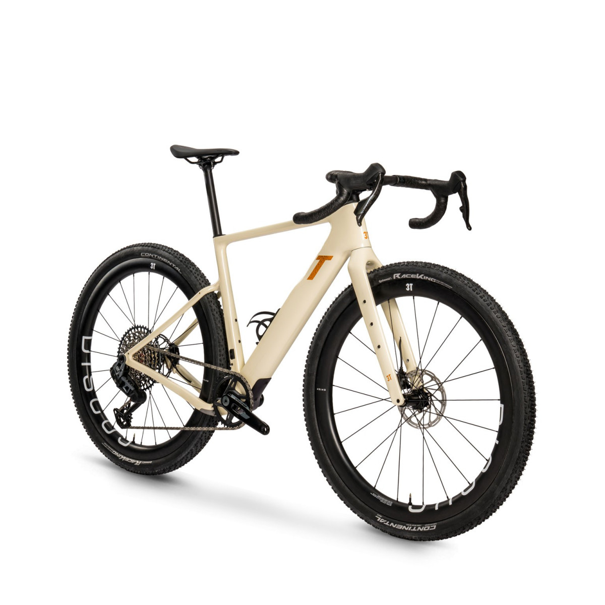 3T Ultra 2 Italia Gravel Bike | SRAM Rival E1/GX Eagle Transmission AXS 1x12 | DISCUS 45|21 | Avorio