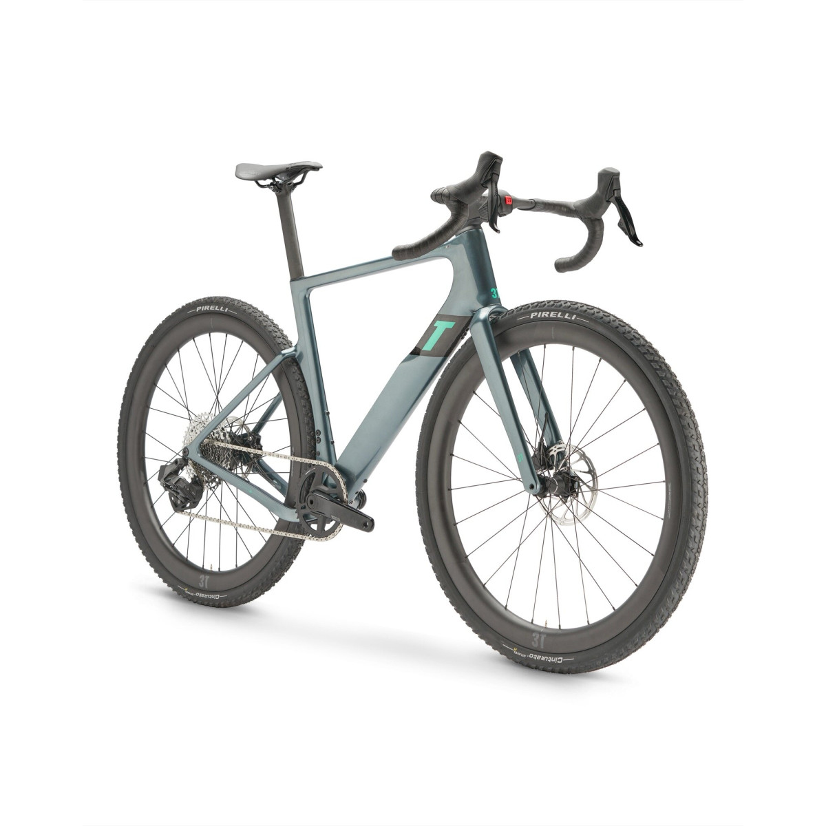 3T Racemax Boost Italia Electric Gravel Bike | Sram Rival XPLR AXS 1x12 | Ardesia