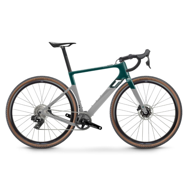 3T RaceMax Boost Sram Rival XPLR AXS 1x12 elektrinis dviratis / Emerald - Grey