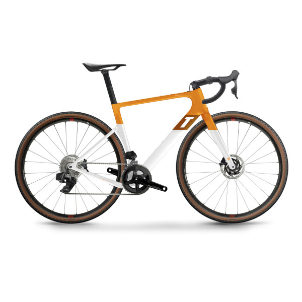 3T RaceMax Sram Rival AXS 2x12 Gravel dviratis / Orange - White
