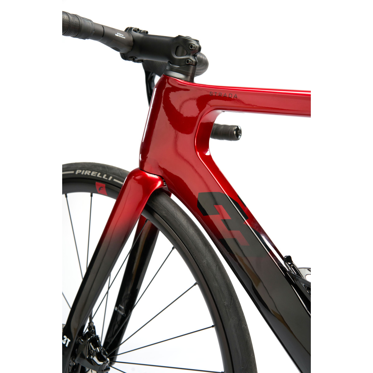 3T Strada Sram Rival AXS 2x12 plento dviratis / Red - Black