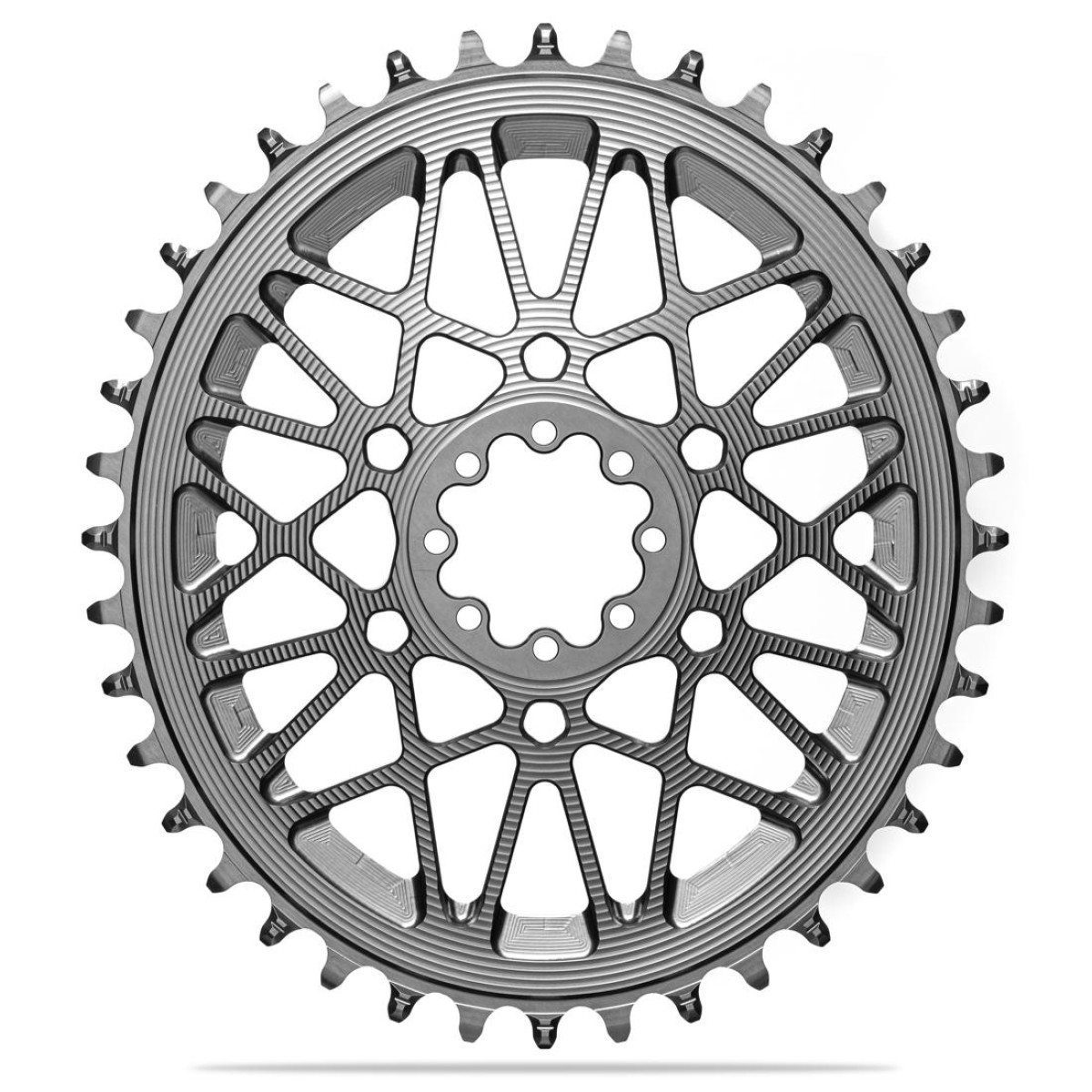 AbsoluteBlack OVAL AXS SRAM Gravel Chainring | 8 Bolt | 1x13/12-speed | Titanium