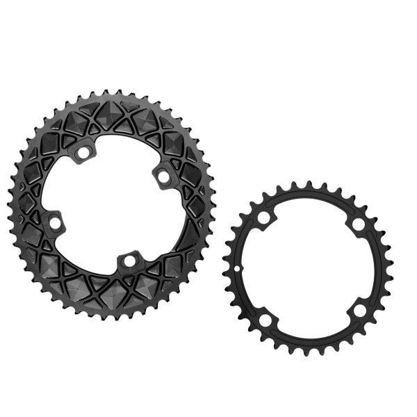 AbsoluteBlack Road Oval FSA Gossamer, SL-K & K-Force Chainring | 110 BCD | 2x11/10-speed