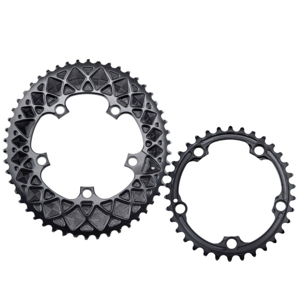 AbsoluteBlack Oval SRAM Road Premium Chainring | 110 BCD | 2x11/10-speed