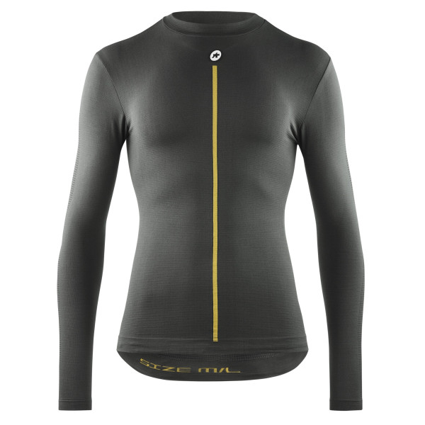 Assos Spring Fall P1 LS vyriški apatiniai marškinėliai | Anthracite Grey