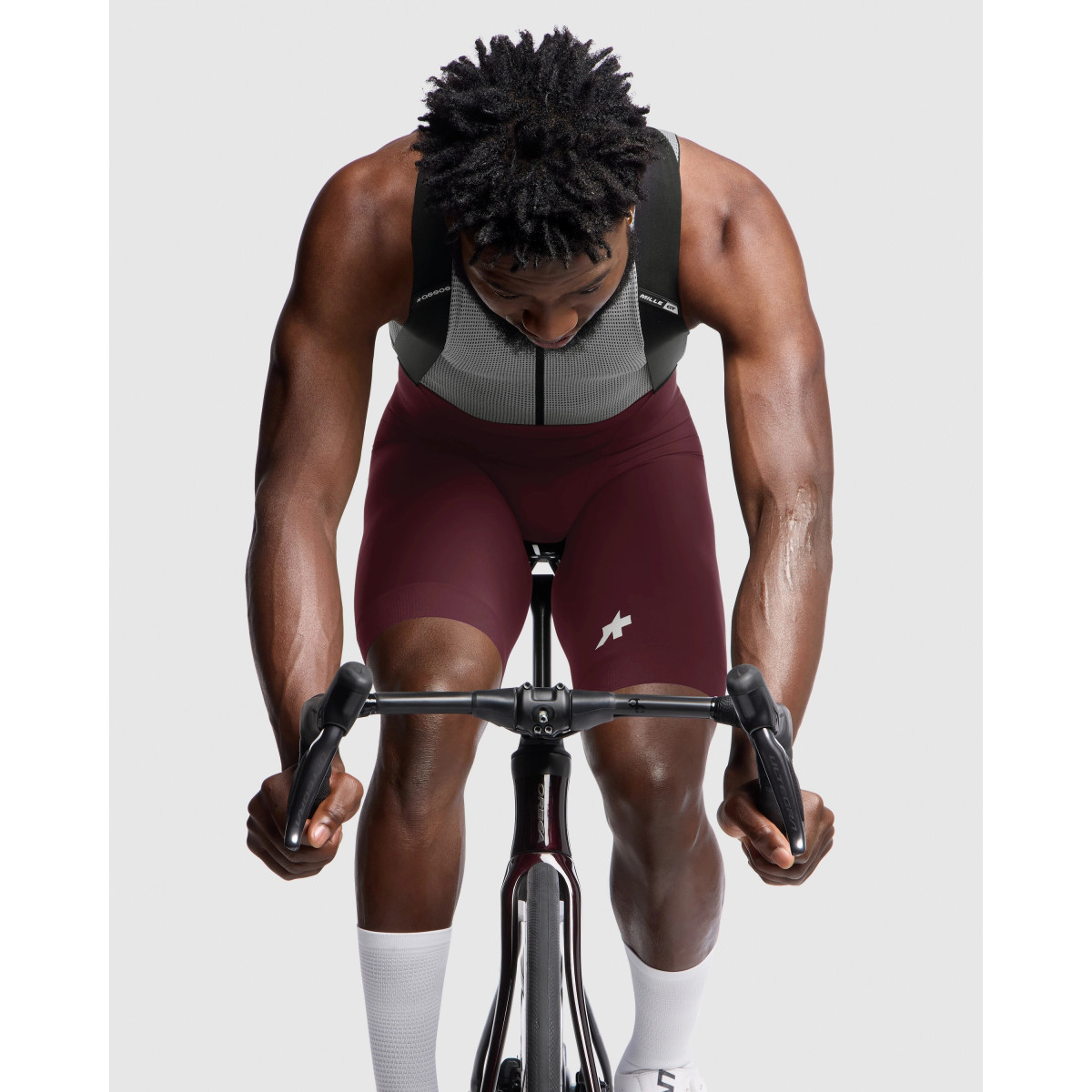 Assos Mille GT S11 vyriški šortai  | Burgundy Red
