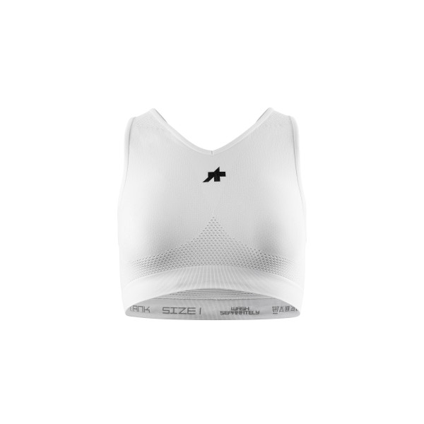 Assos Cropped Tank P1 Cycling Bra | White Series