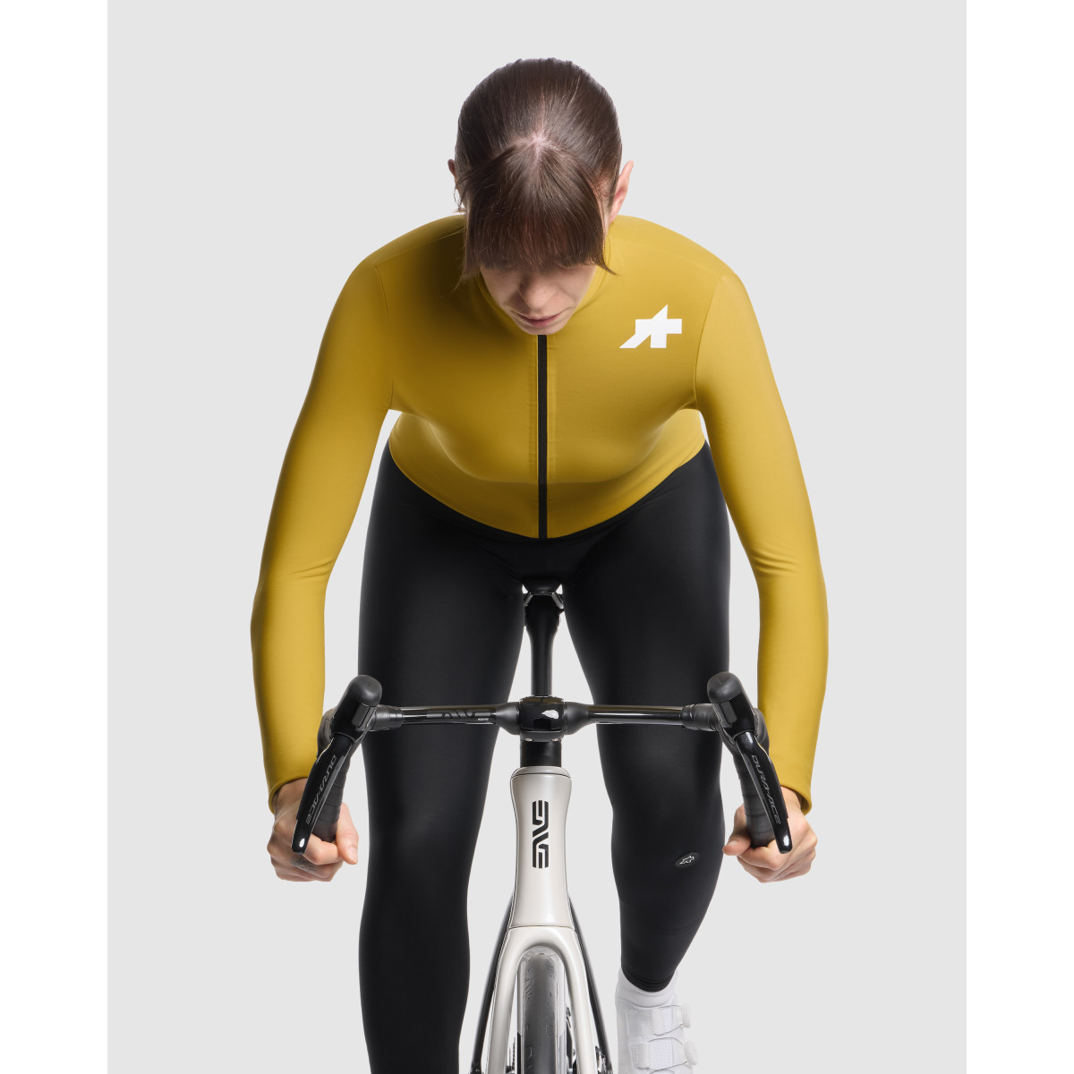 Assos MILLE GT Spring Fall S11 moteriški marškinėliai | Golden Yellow