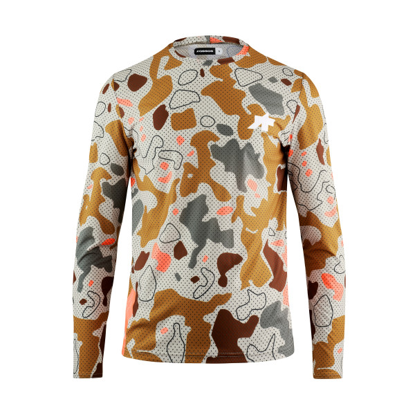 Assos Tactica T5 Mud-Flage LS vyriški marškinėliai | Halftone Camo