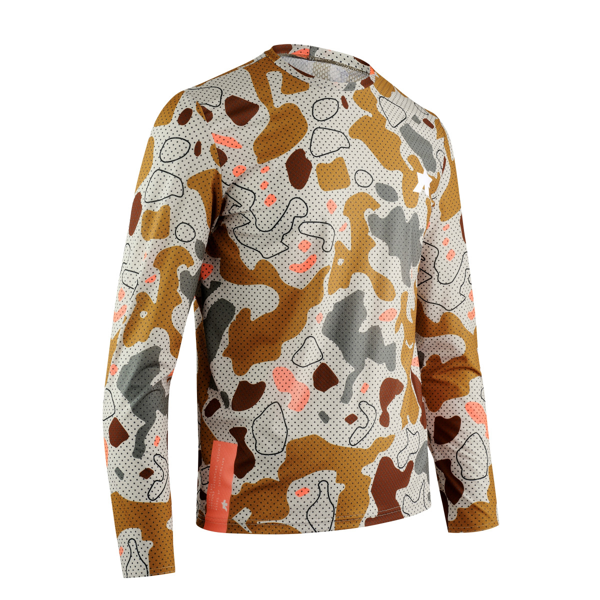 Assos Tactica T5 Mud-Flage LS vyriški marškinėliai | Halftone Camo