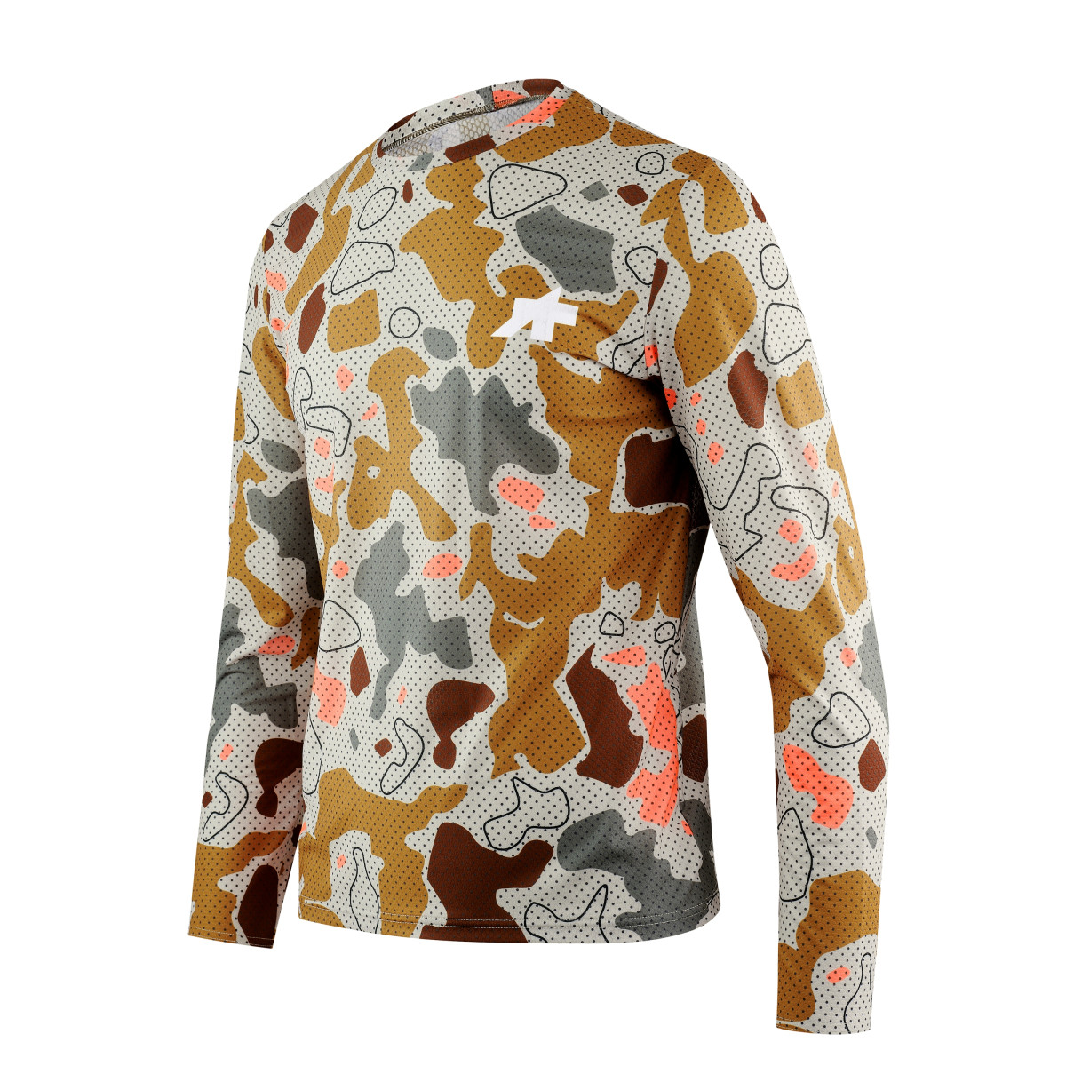 Assos Tactica T5 Mud-Flage LS vyriški marškinėliai | Halftone Camo