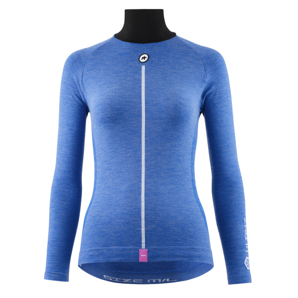 Assos Ultraz Winter P1 LS moteriški apatiniai marškinėliai | Calypso Blue