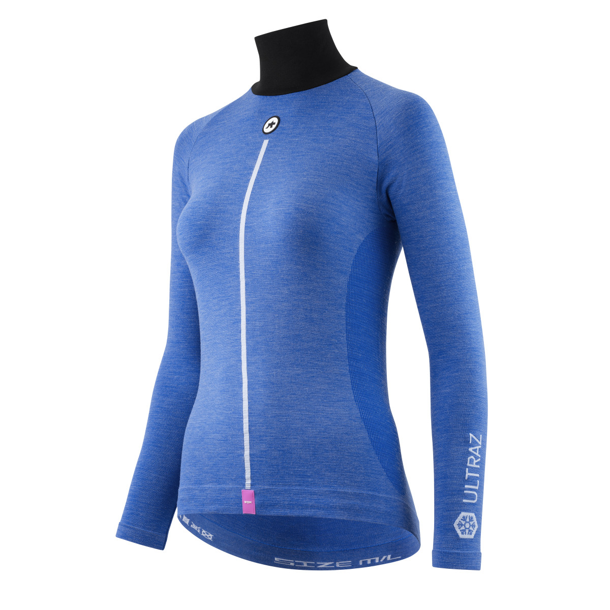 Assos Ultraz Winter P1 LS moteriški apatiniai marškinėliai | Calypso Blue