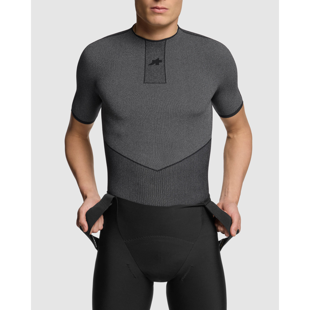 Assos EQUIPE Spring Fall P1 vyriški apatiniai marškinėliai | Black Series