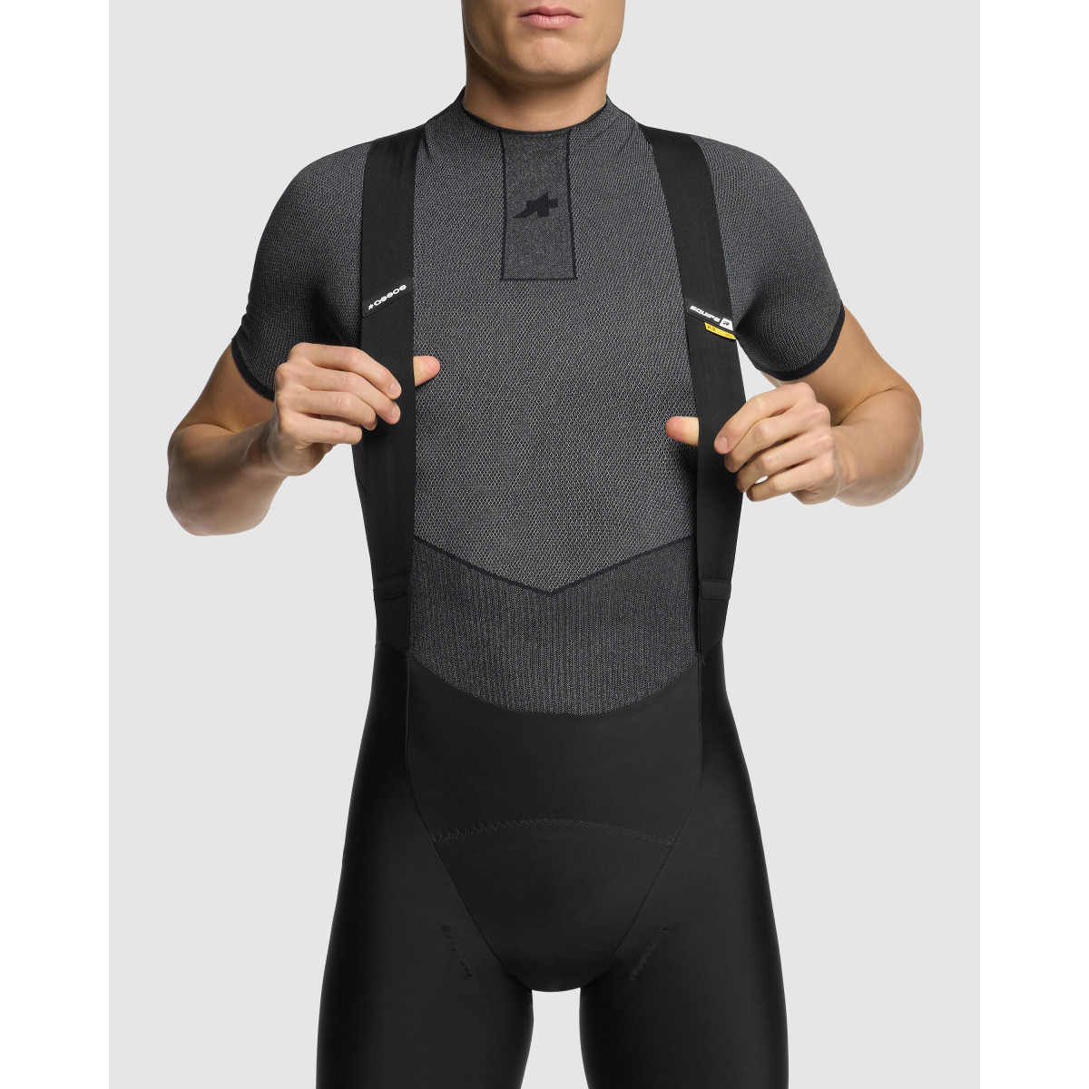 Assos EQUIPE Spring Fall P1 vyriški apatiniai marškinėliai | Black Series