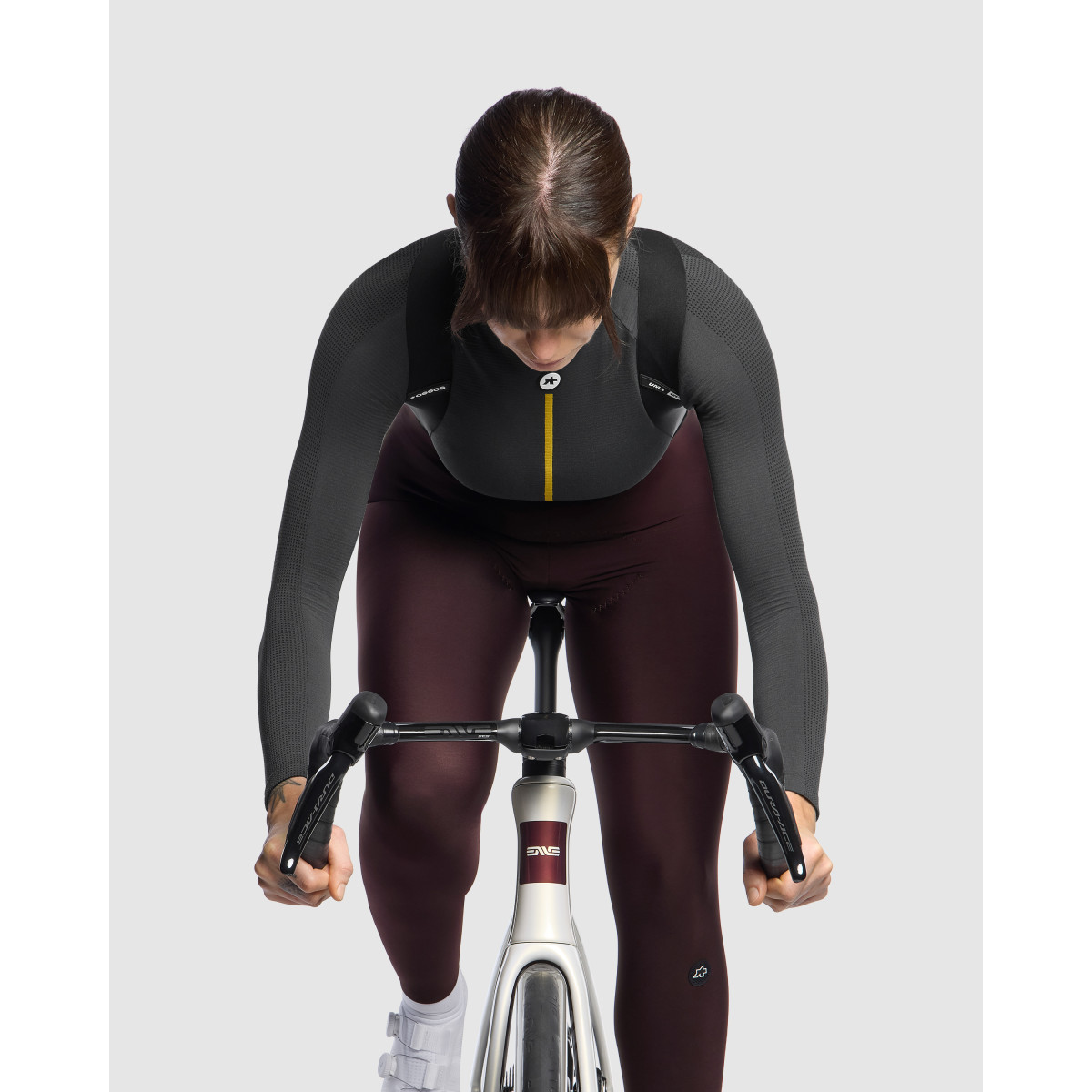Assos Uma GT Spring Fall S11 moteriškos kelnės | Mulberry Brown