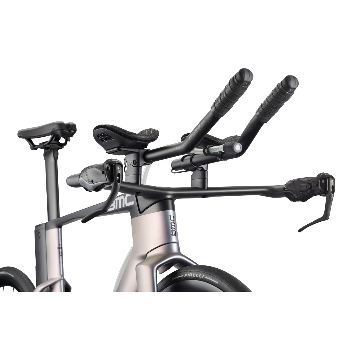 BMC Speedmachine 01 Three triatlono dviratis | Carbon - Chameleon Silver