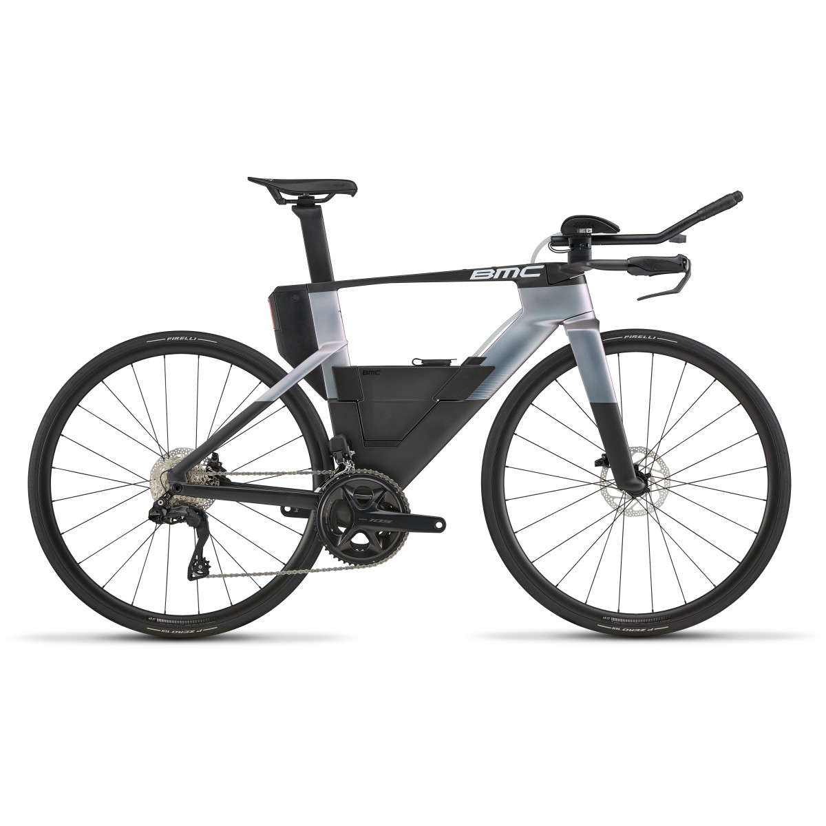 BMC Speedmachine 01 Three triatlono dviratis | Carbon - Chameleon Silver