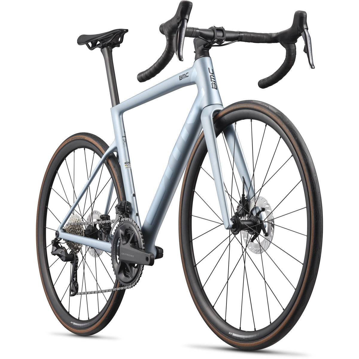 BMC Teammachine SLR One Road Bike | Light Blue Chrome