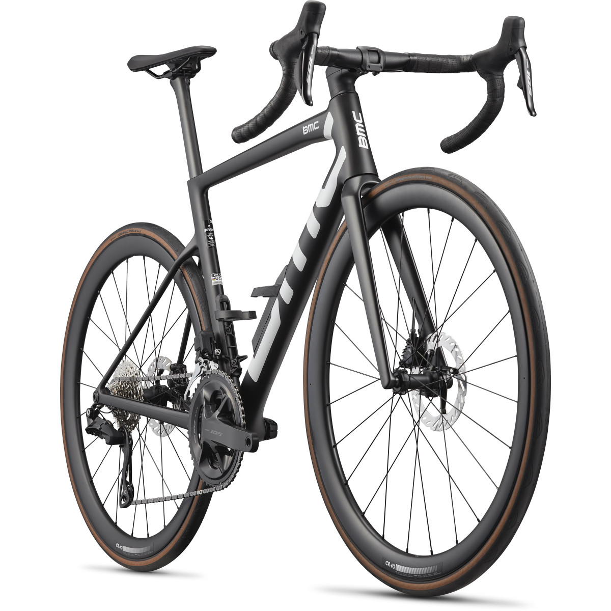 BMC Teammachine SLR 01 Seven plento dviratis | Black Carbon