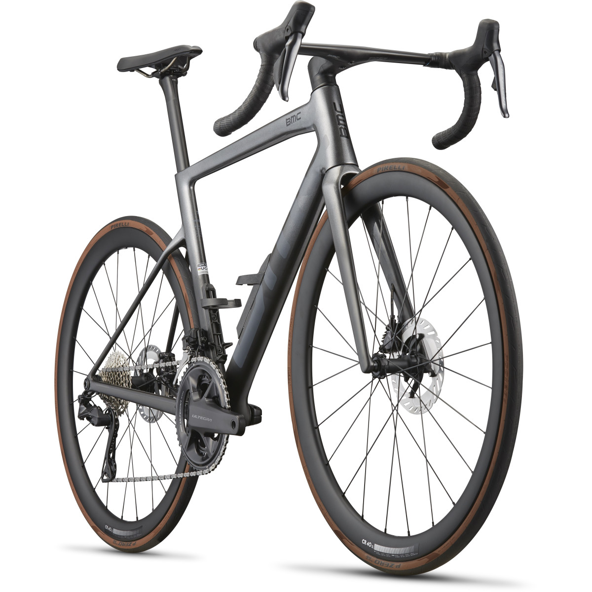 BMC Teammachine SLR 01 Three plento dviratis | Silver Carbon - Carbon