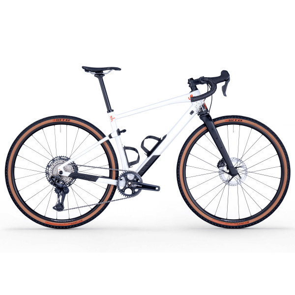 BMC URS 01 LT One Gravel dviratis | Metallic White - Black