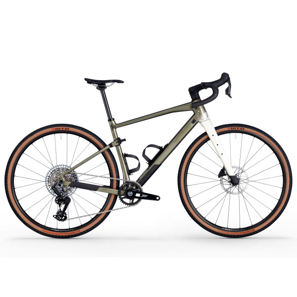 BMC UnReStricted 01 Two Gravel dviratis | Metallic Green - Pearl White