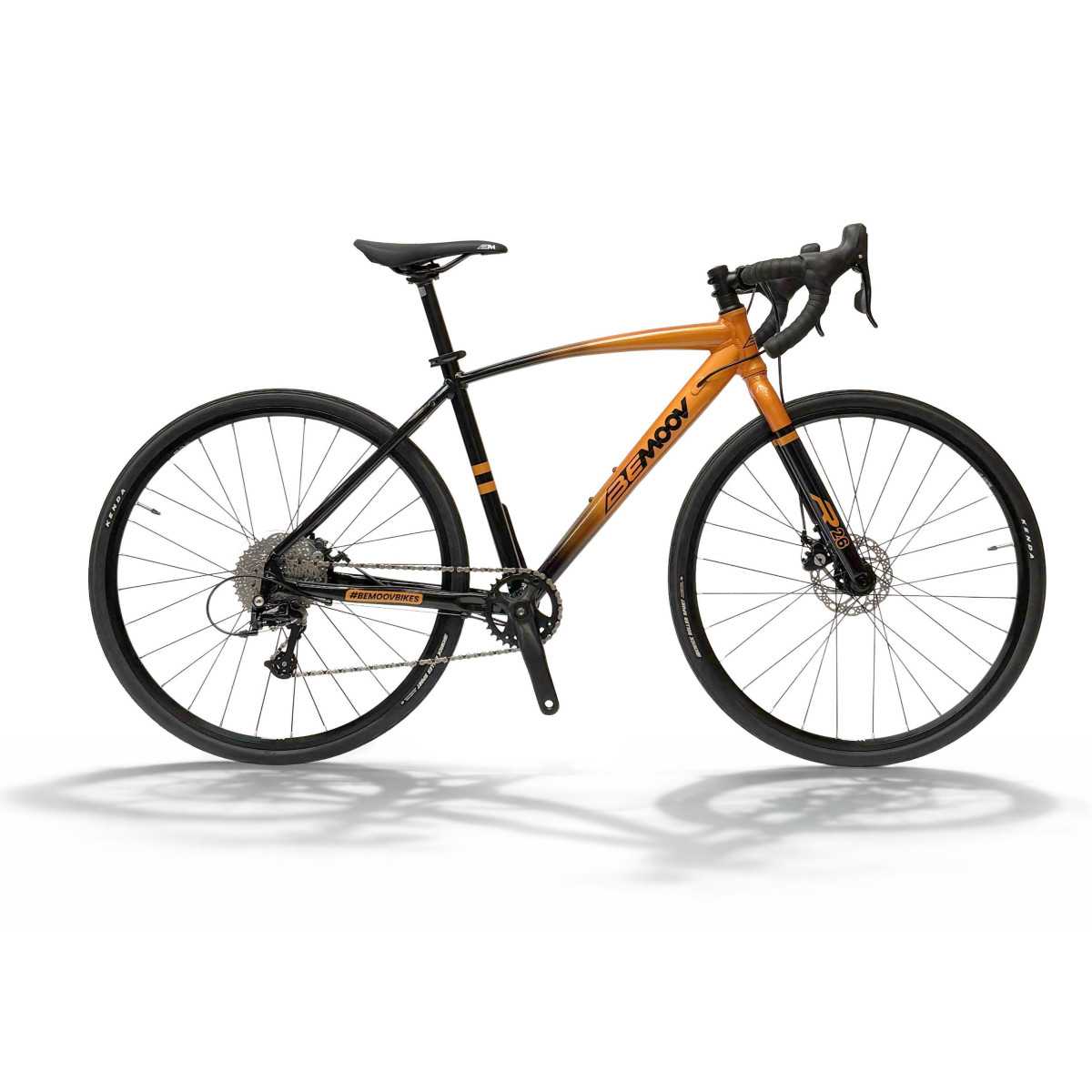 Bemoov R26 vaikiškas Gravel dviratis | Orange Metal - Black