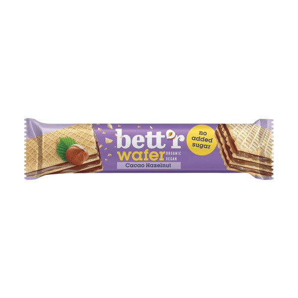 Bett'r vaflinis batonėlis | 30 g | Cacao Hazelnut Bett'r vaflinis batonėlis | 30 g | Cacao Hazelnut
