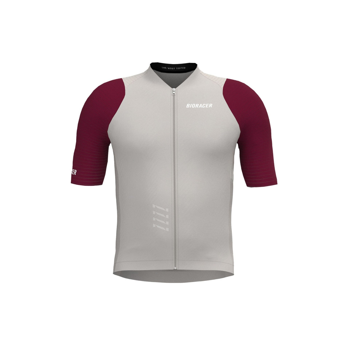 Bioracer Icon vaikiški marškinėliai | Warm Grey - Bordeaux