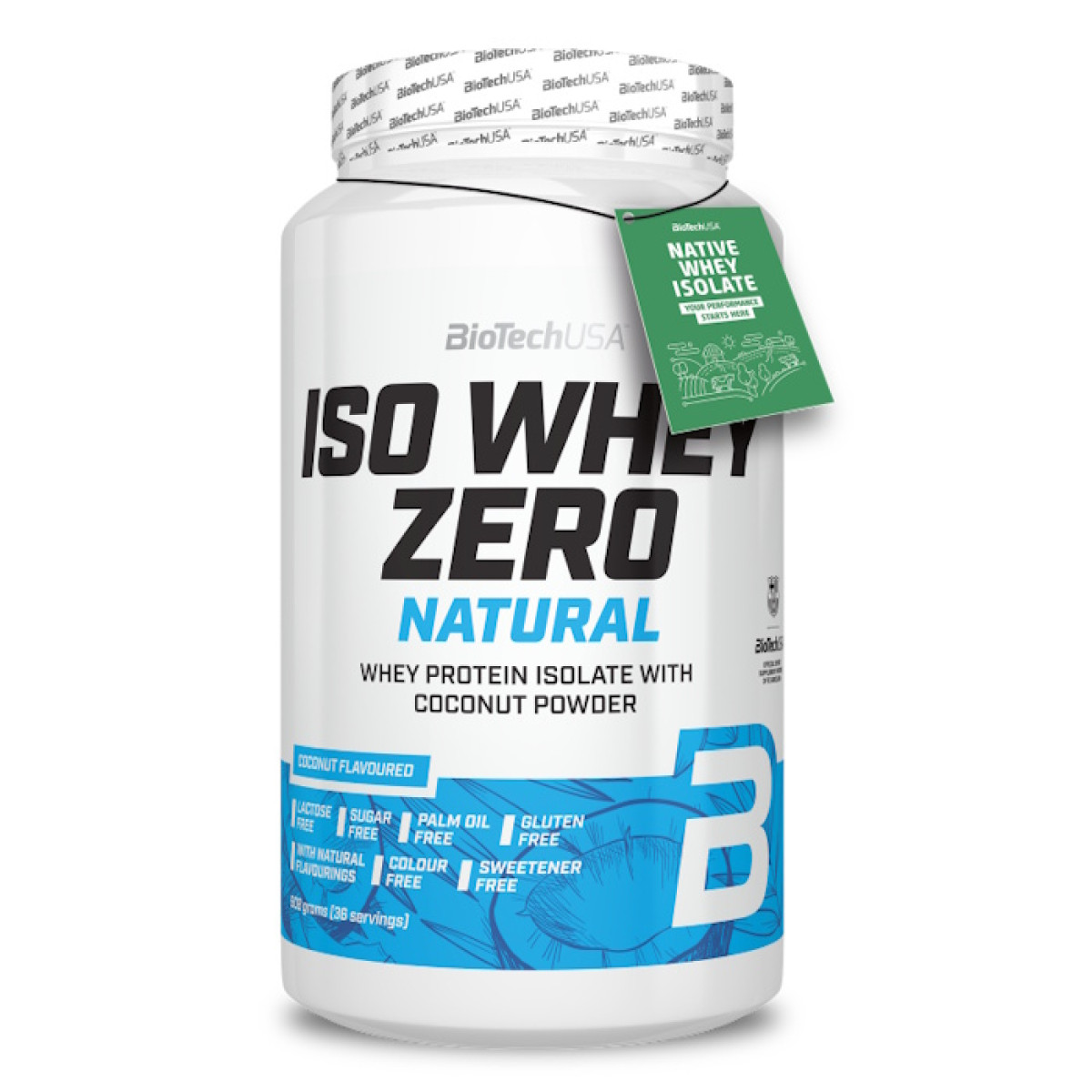 Biotech Iso Whey Zero Natural Išrūgų izoliatas | Coconut