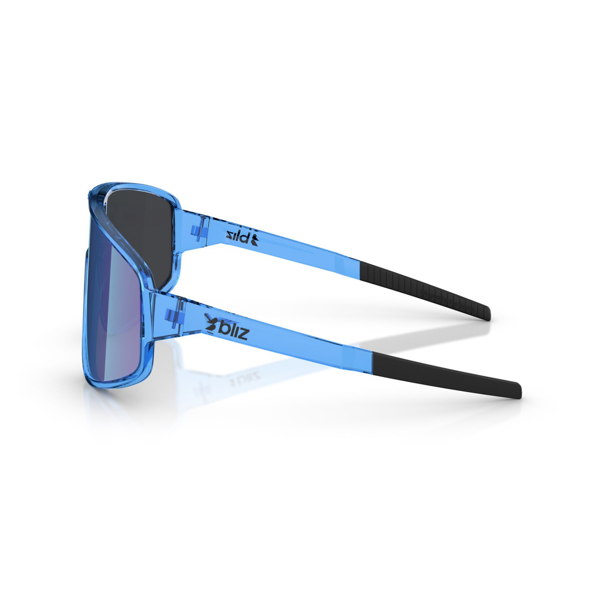 BLIZ A004 Sunglasses | Transparent Blue - Smoke Blue Multicolour