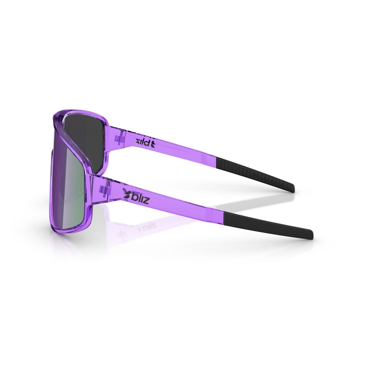 BLIZ A004 Sunglasses | Transparent Purple - Smoke Purple