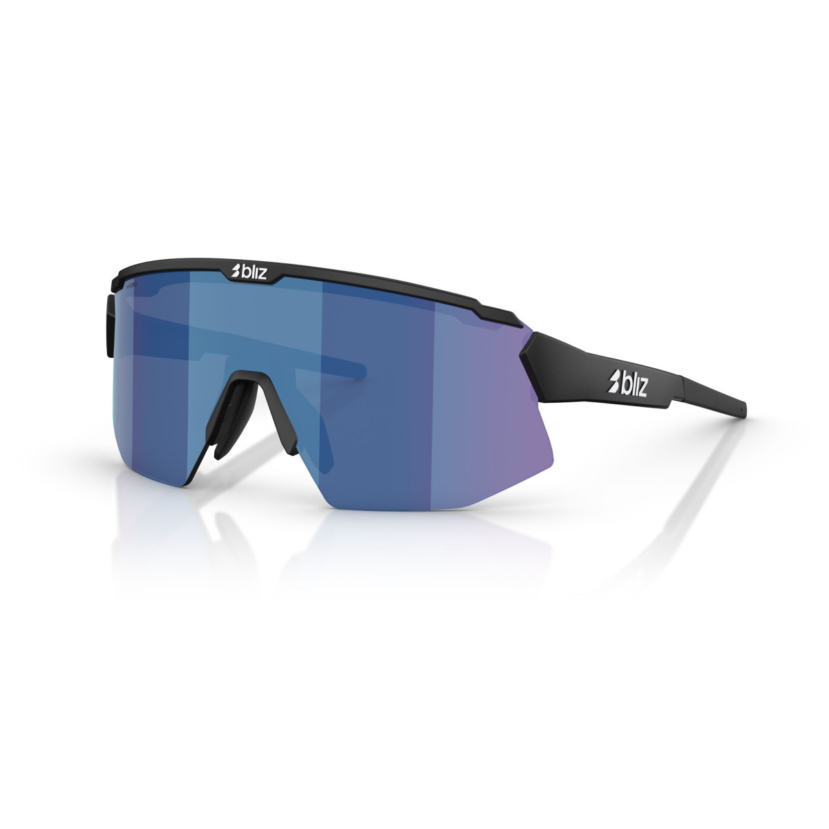 BLIZ Breeze Small Sunglasses | Matte Black - Smoke Blue Multicolour