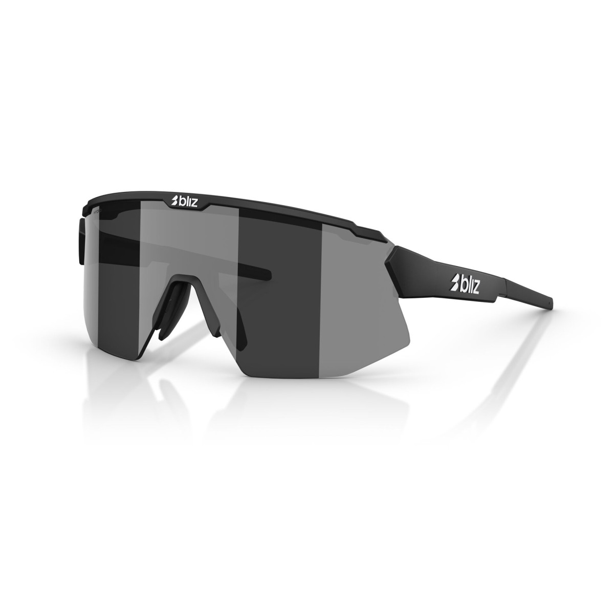 BLIZ Breeze Small Sunglasses | Matte Black - Smoke Silver Mirror