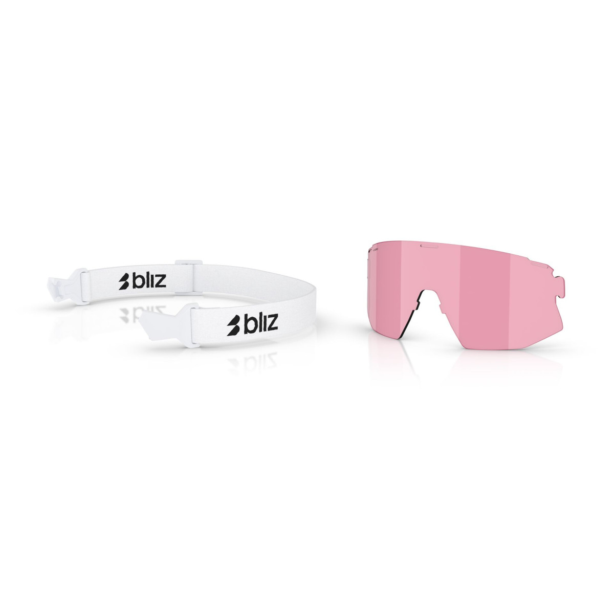 BLIZ Breeze Small Sunglasses | Matte White - Smoke Blue Multicolour