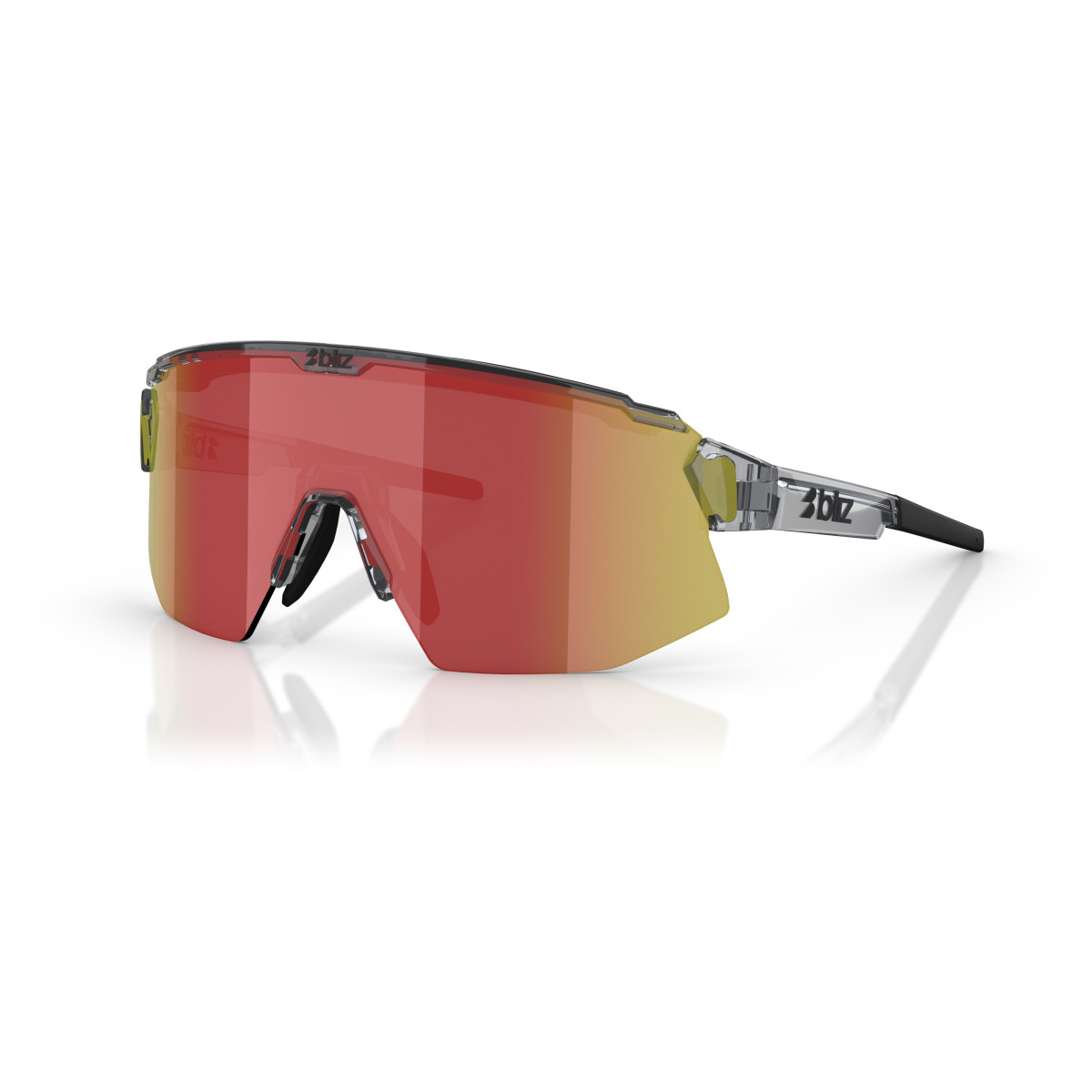 BLIZ Breeze akiniai | Transparent Dark Grey - Brown Red BLIZ Breeze akiniai | Transparent Dark Grey - Brown Red
