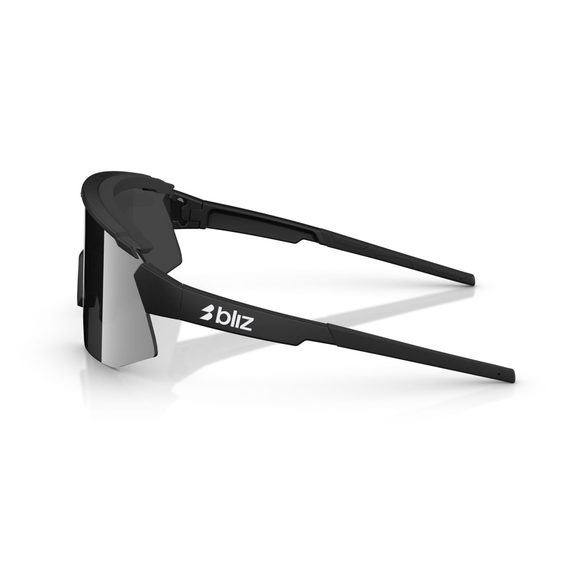BLIZ Breeze Sunglasses | Matte Black - Smoke Silver Mirror