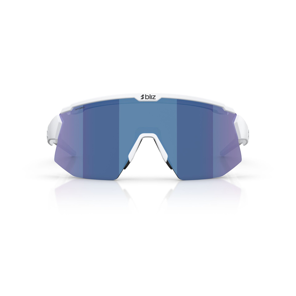 BLIZ Breeze Sunglasses | Matte white - Smoke Blue Multicolour