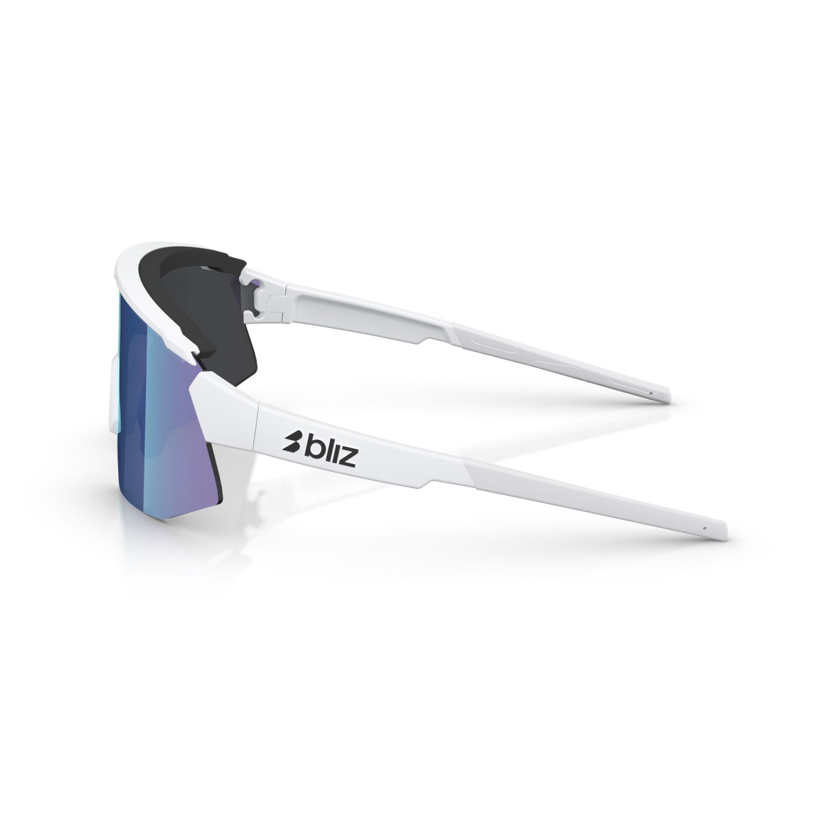 BLIZ Breeze Sunglasses | Matte white - Smoke Blue Multicolour
