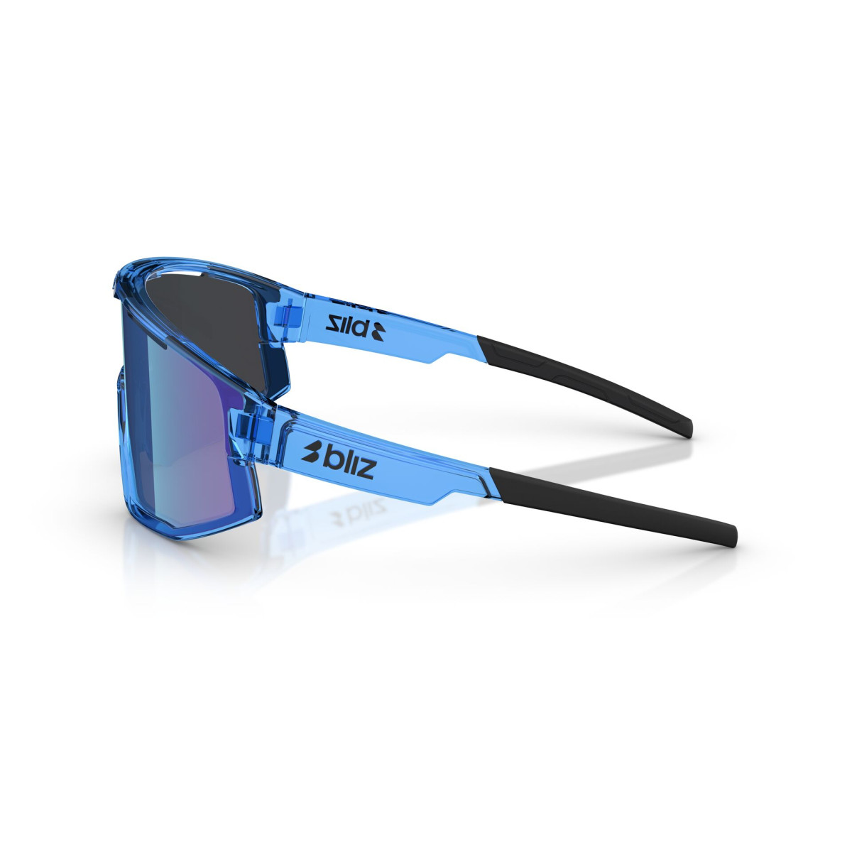 BLIZ Fusion Small Sunglasses | Transparent Blue - Smoke Blue Multicolour