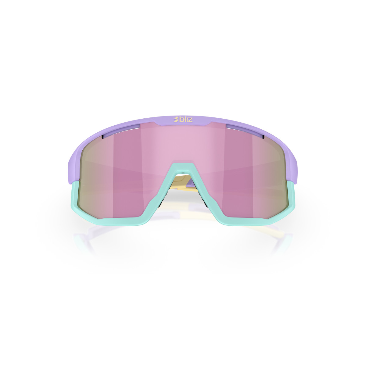 BLIZ Fusion Sunglasses | Pastel Purple Yellow Logo - Brown Pink BLIZ Fusion Sunglasses | Pastel Purple Yellow Logo - Brown Pink