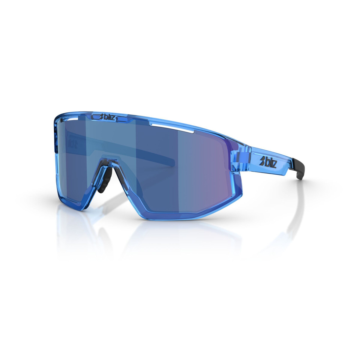 BLIZ Fusion Sunglasses | Transparent Blue - Smoke Blue Multicolour