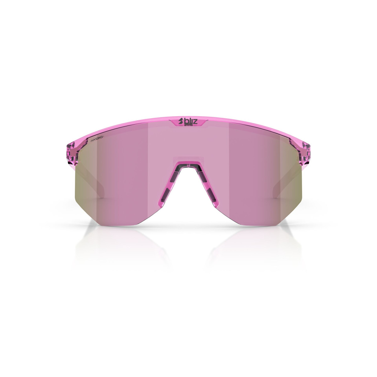 BLIZ Hero Small Sunglasses | Transparent Pink - Brown Rose Multicolour