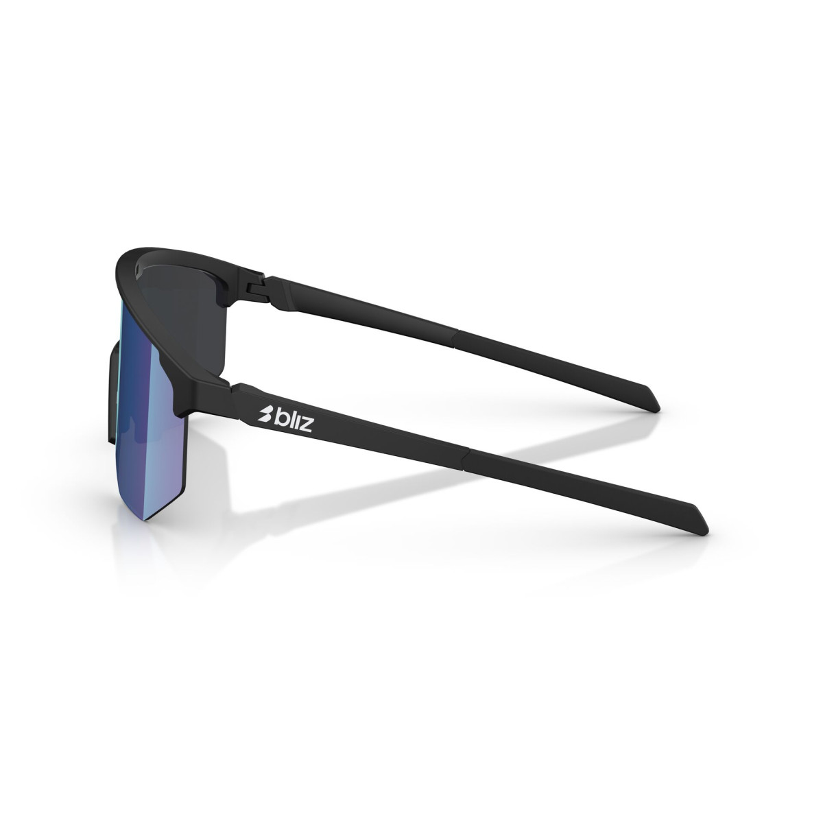 BLIZ Hero Small Sunglasses | Matte Black - Smoke Blue Multicolour