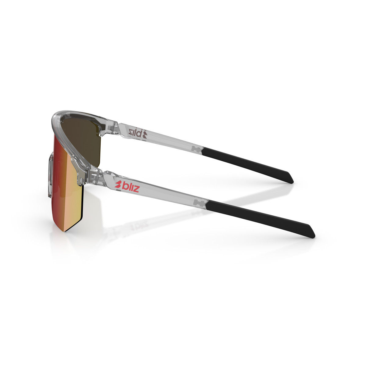 BLIZ Hero akiniai | Transparent Dark Grey - Red BLIZ Hero akiniai | Transparent Dark Grey - Red