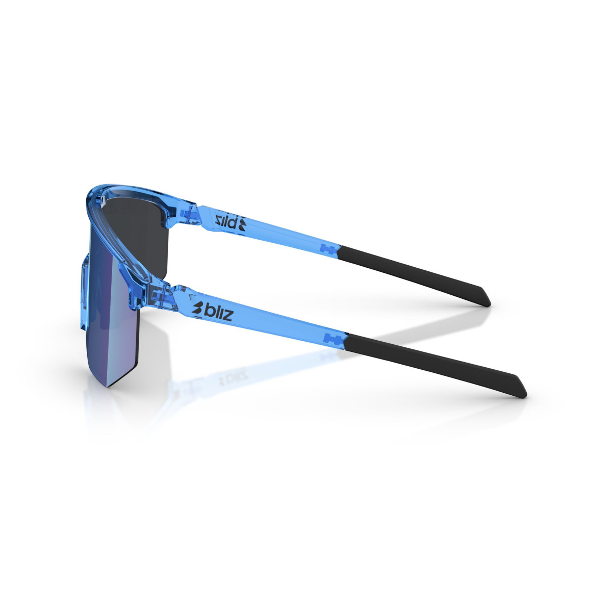 BLIZ Hero Sunglasses | Transparent Blue - Smoke Blue Multicolour