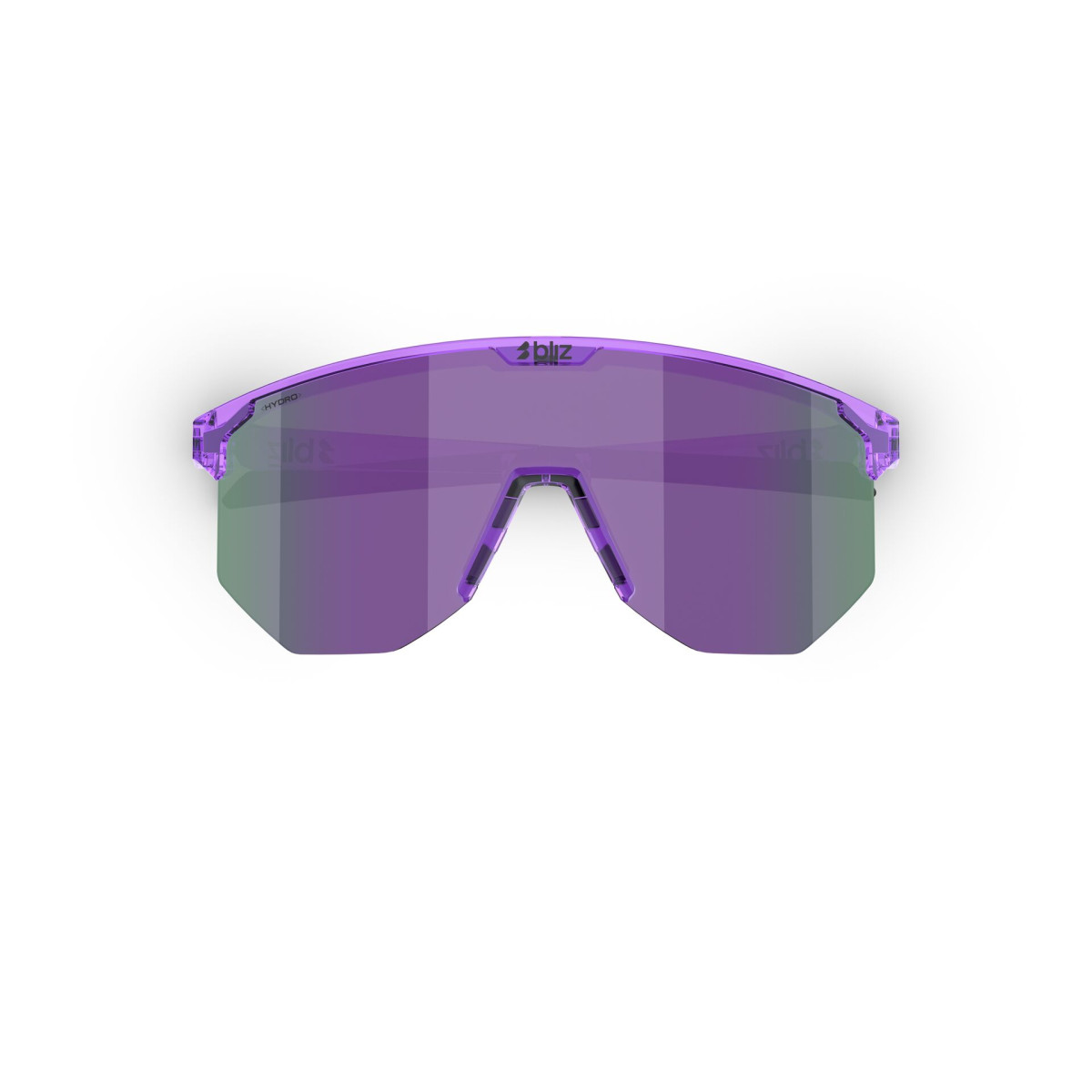BLIZ Hero Sunglasses | Transparent Purple - Smoke Purple